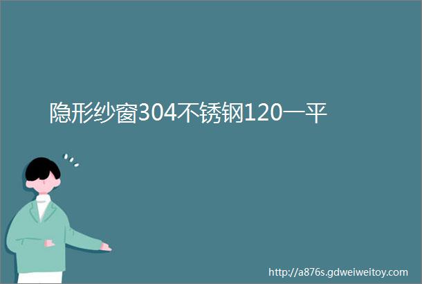 隐形纱窗304不锈钢120一平